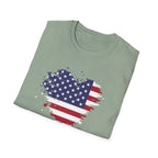 We the People T-Shirt, Distressed Splatter American Flag Tee, Patriotic Constitution Shirt, 4th of July USA Gift, Grunge Flag Shirt