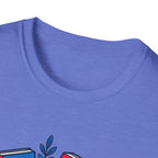 Patriotic Book Lover T-Shirt, Americana Reading Graphic Tee, Retro Library Shirt, Fourth of July Books Design, Cute Teacher Reader Apparel T-Shirt