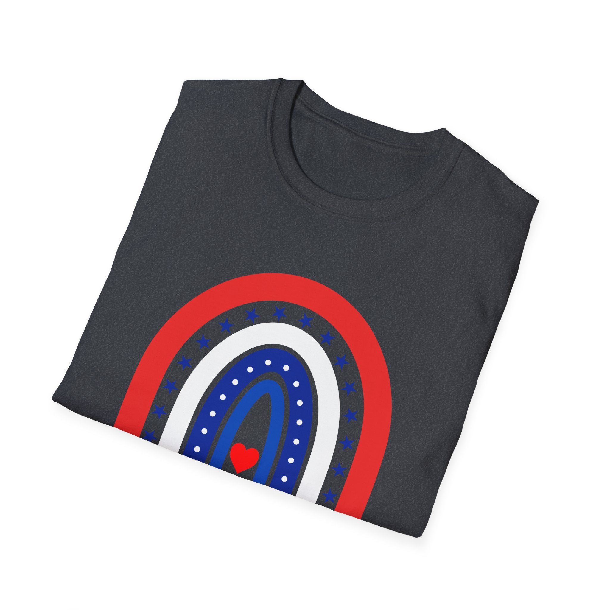 USA 250 Years Rainbow T-Shirt Patriotic Semiquincentennial Tee