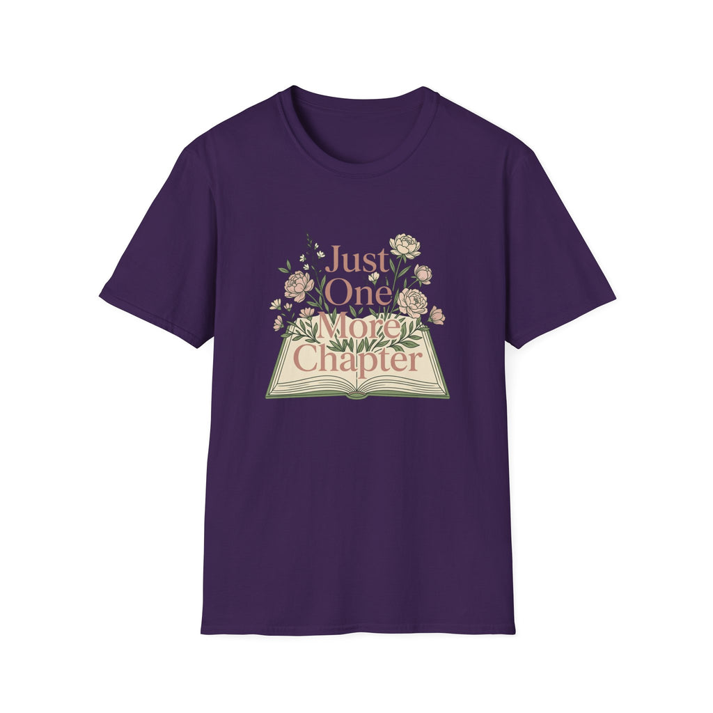 Just One More Chapter T-Shirt — Floral Book Lover Tee