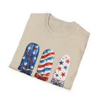 Patriotic Popsicle T-Shirt | Fourth Of July Watercolor Ice Pop Graphic Tee, Coquette Bow Summer Holiday Top