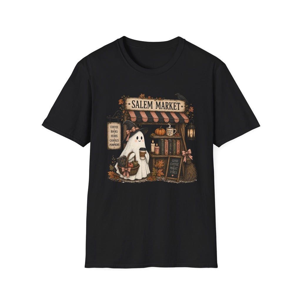 Salem Market Halloween T-Shirt — Ghost & Witch Shop Graphic Tee