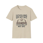 Leveling Up My INT T-Shirt — D20 Dice Gamer RPG Tee
