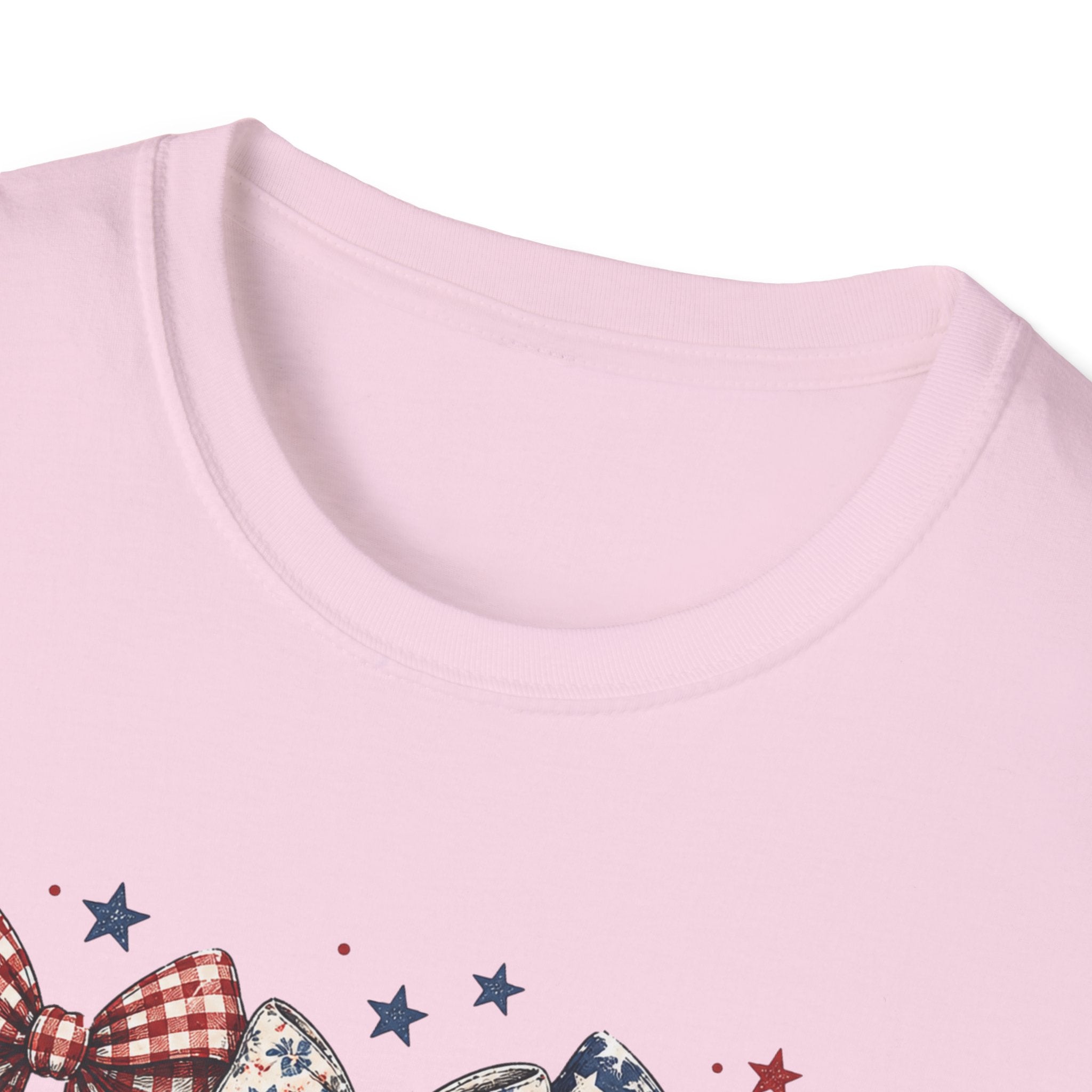 America 250 Years of Freedom Bow Shirt, Coquette Patriotic Trio Bow Tee 1776 2026, 4th of July Women's Vintage Bow T-Shirt, Gingham Stars Floral Patriotic Anniversary Gift