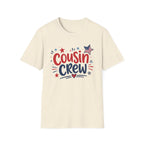 Patriotic Cousin Crew T-Shirt | American Flag Star Graphic Tee, Fourth Of July Family Matching Holiday Top