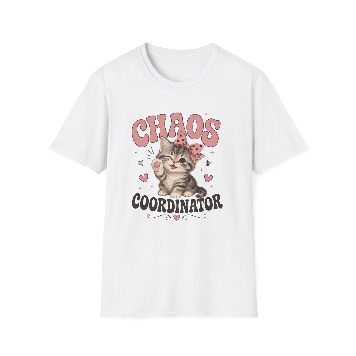 Chaos Coordinator T-Shirt — Cute Kitten Graphic Tee