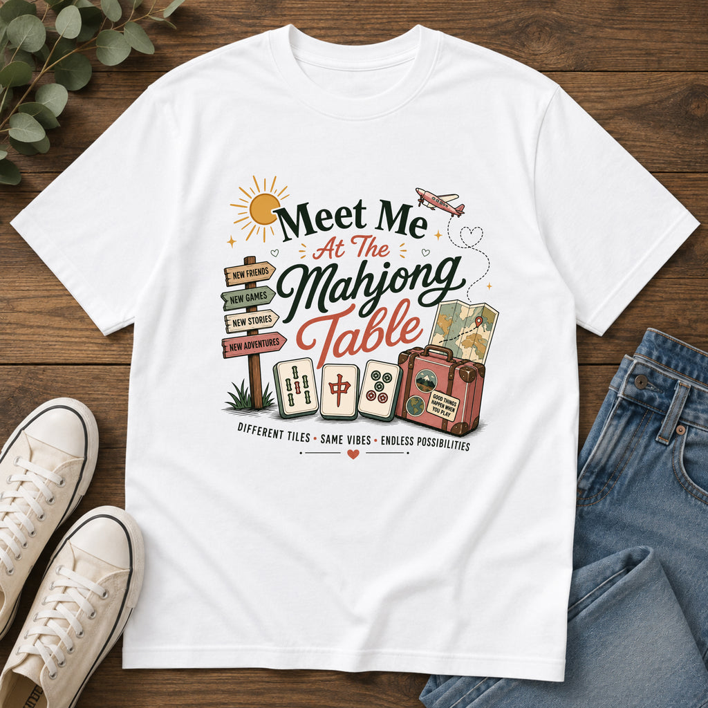 Meet Me at the Mahjong Table Vintage Travel T-Shirt