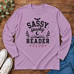 Sassy Spooky Reader Club Halloween Book Lover Long SleeveT-Shirt