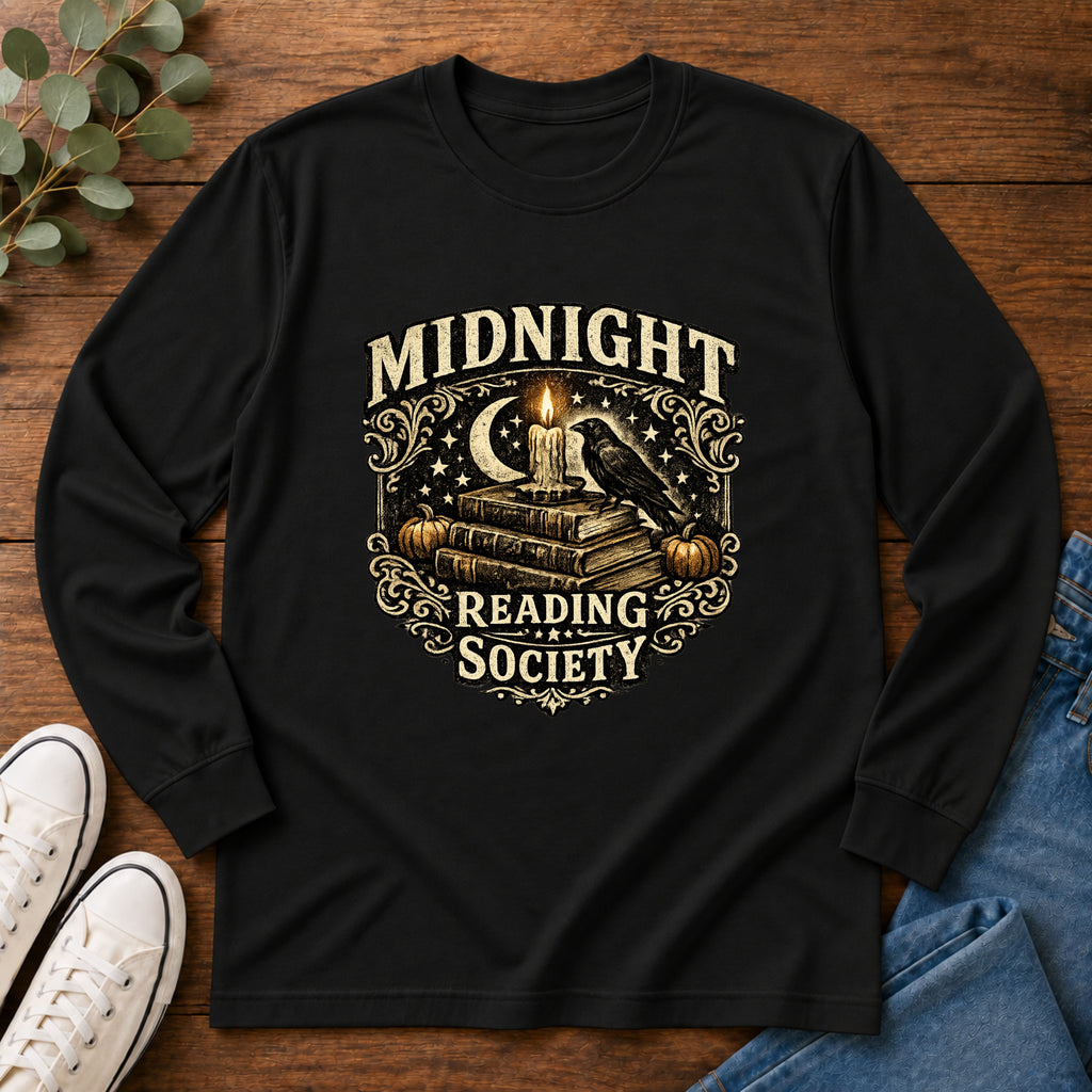 Midnight Reading Society Long Sleeve T-Shirt