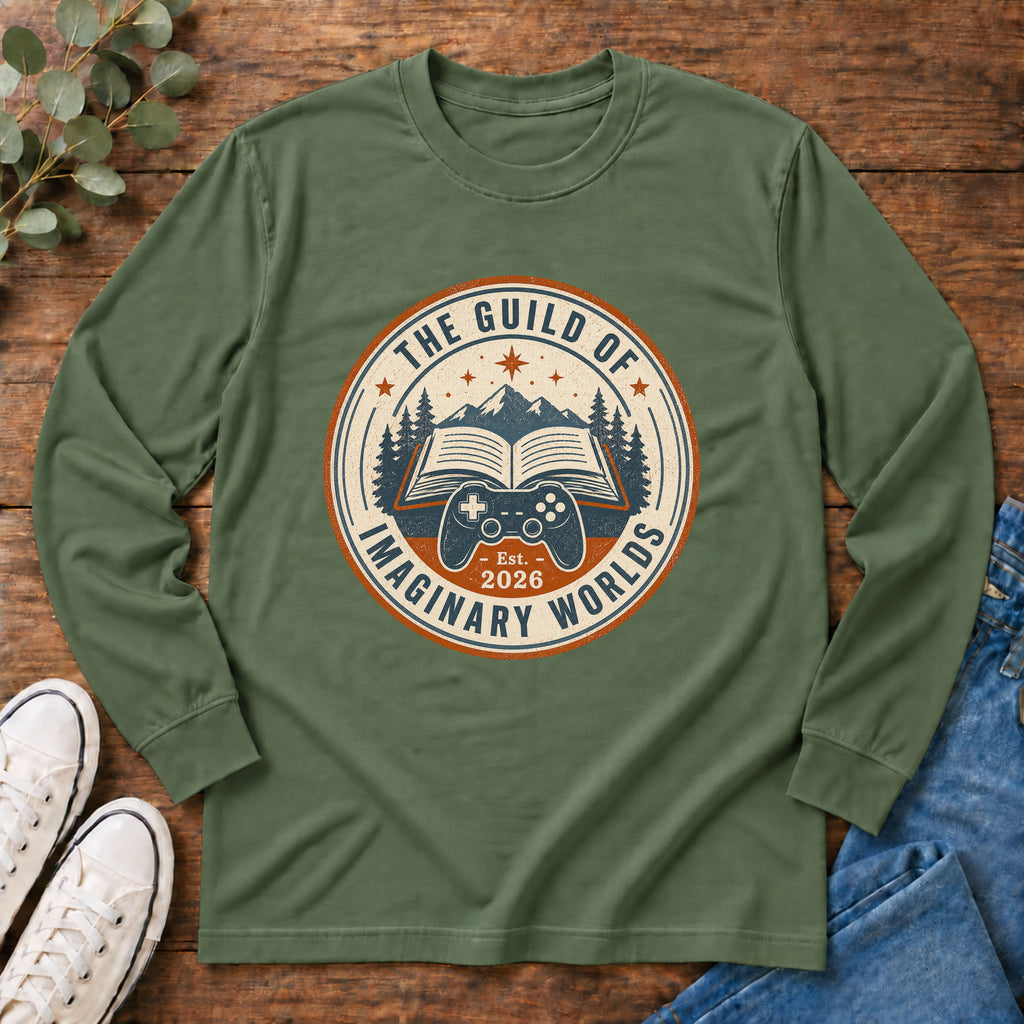 Guild of Imaginary Worlds Vintage Book & Adventure Long Sleeve T-shirt