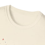 Happy 4th of July Sparkle Bow T-Shirt, Coquette Patriotic Sparkle Star Tee, Feminine Independence Day Shirt, Cute Mixed Typography 4th July