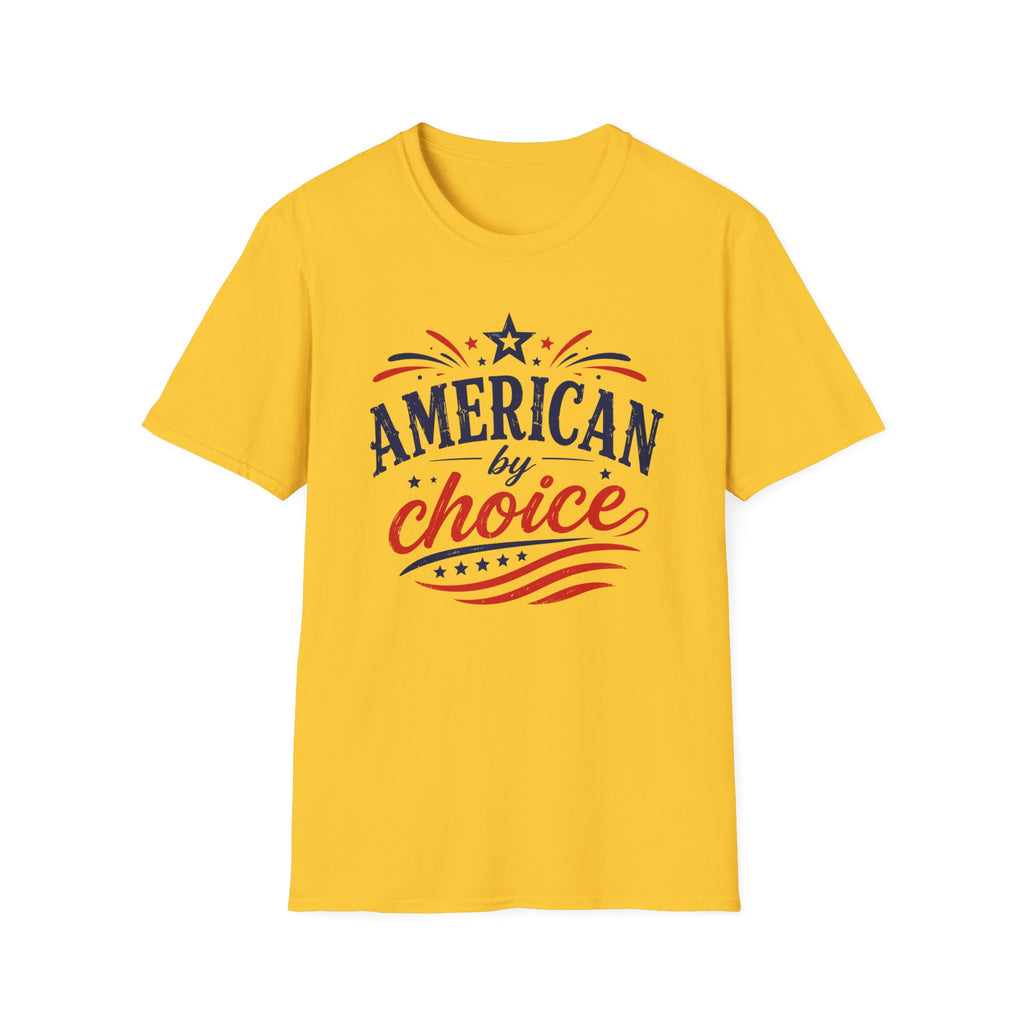4th of July Patriotic American By Choice Graphic Tee - Citizen Celebration USA T-Shirt