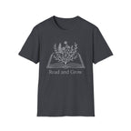 T-Shirt — Read and Grow Floral Book Illustration