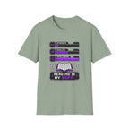 Reading Is My Buff T-Shirt — Gamer RPG Stat Bars Book Lover Tee