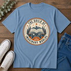 Guild of Imaginary Worlds T‑Shirt — Vintage Book & Adventure Logo