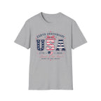 250th Anniversary USA Coquette Bow Shirt, Land of the Free Home of the Brave Women's Tee, Varsity Stars Stripes Heart 1776 2026 T-Shirt