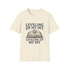 Leveling Up My INT T-Shirt — D20 Dice Gamer RPG Tee