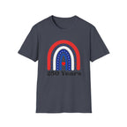 USA 250 Years Rainbow T-Shirt Patriotic Semiquincentennial Tee