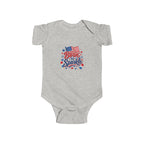 Born to Sparkle Baby Onesie, Patriotic 4th of July Infant Bodysuit, American Flag Baby Girl Boy First Fourth July Gift, Stars Sparkle Newborn Patriotic Infant Fine Jersey Bodysuit