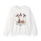 Serious Coven Goose Cute Witch Geese Halloween Crewneck Sweatshirt