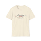 America 250 Years of Freedom Calligraphy Shirt, Elegant Script Patriotic Tee 1776 2026, Sophisticated Anniversary 4th of July T-Shirt, Patriotic