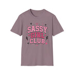 Sassy Girl Club Tee — Pink Cheerful Graphic T-Shirt