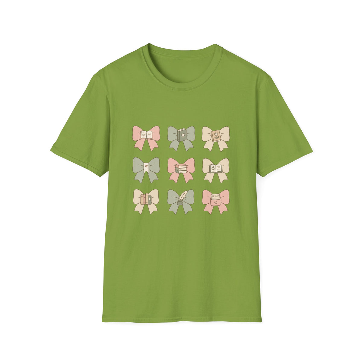 Bow Pattern T‑Shirt — Cute Pastel Bows Graphic Tee