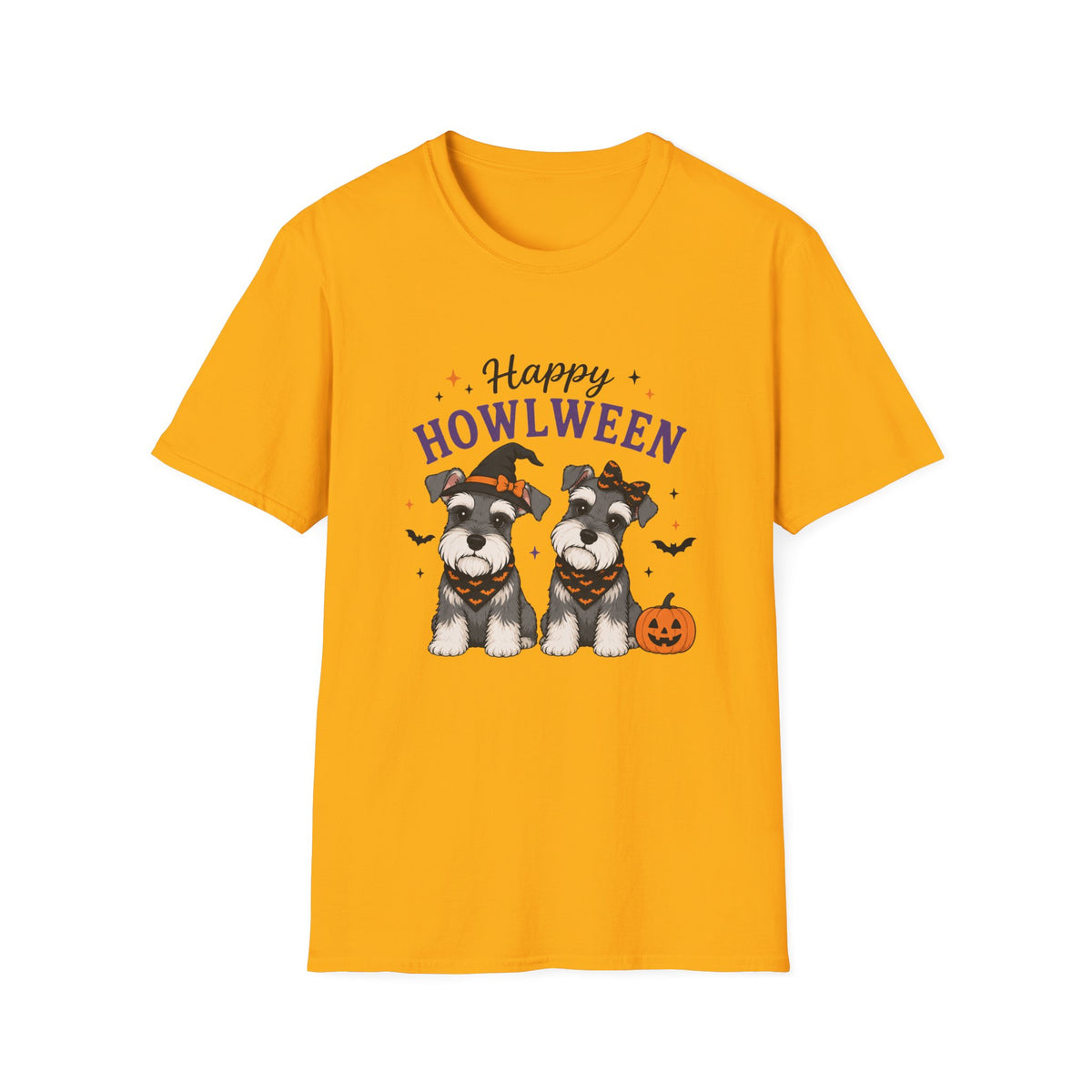 Happy Howlween T-Shirt — Halloween Schnauzer Dog Costume Tee