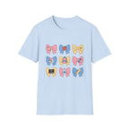 Back-to-School Bows T-Shirt — Cute School Icons Graphic Tee