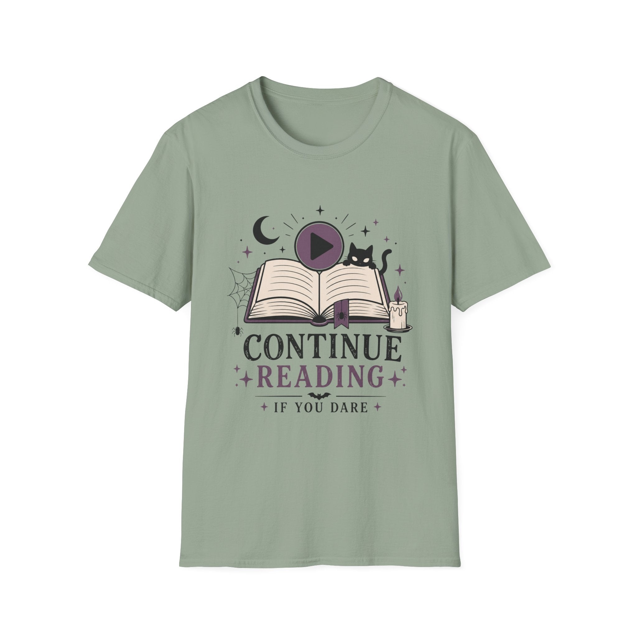 Continue Reading T-Shirt — 'Continue Reading If You Dare' Spooky Book Lover Tee