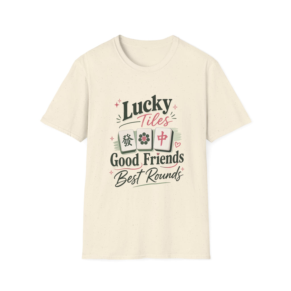Lucky Tiles Good Friends, Best Rounds - Mahjong T-Shirt