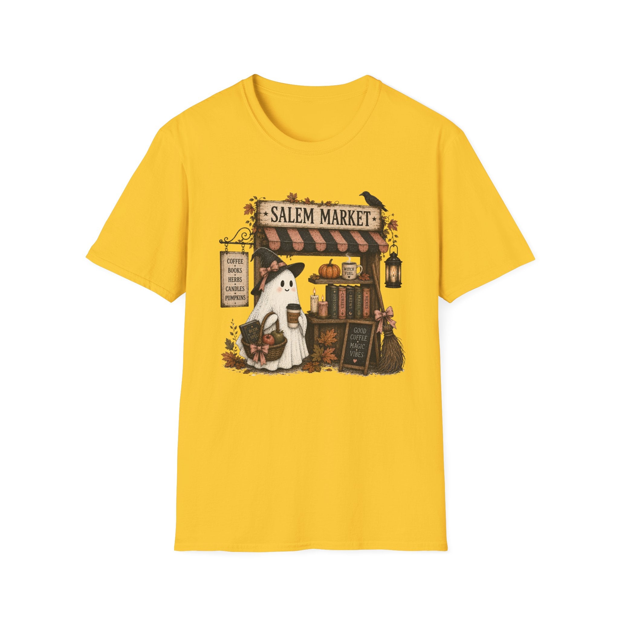 Salem Market Halloween T-Shirt — Ghost & Witch Shop Graphic Tee