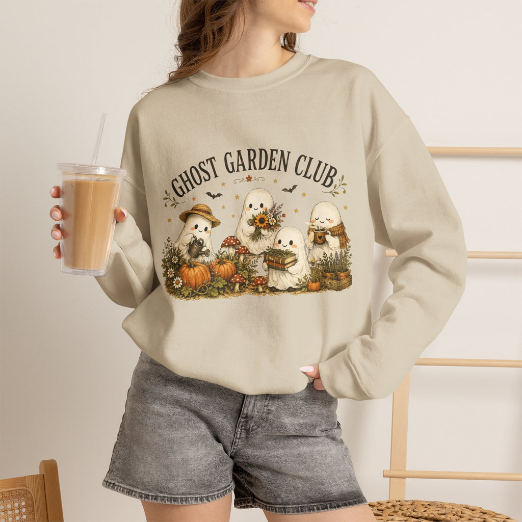 Ghost Garden Club Autumn Fall Crewneck Sweatshirt