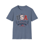 Land of the Free Home of the Brave 250 Years Shirt, 4th of July, Bold, Distressed USA Varsity 1776 2026 Tee, Classic Patriotic Banner America Anniversary T-Shirt, Gift