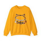 Halloween Charm Bracelet Cute Howl-ween Puppy Dog & Ghost Crewneck Sweatshirt