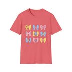 Cute Back-to-School Bow T-Shirt — Pastel School Supplies Graphic Tee