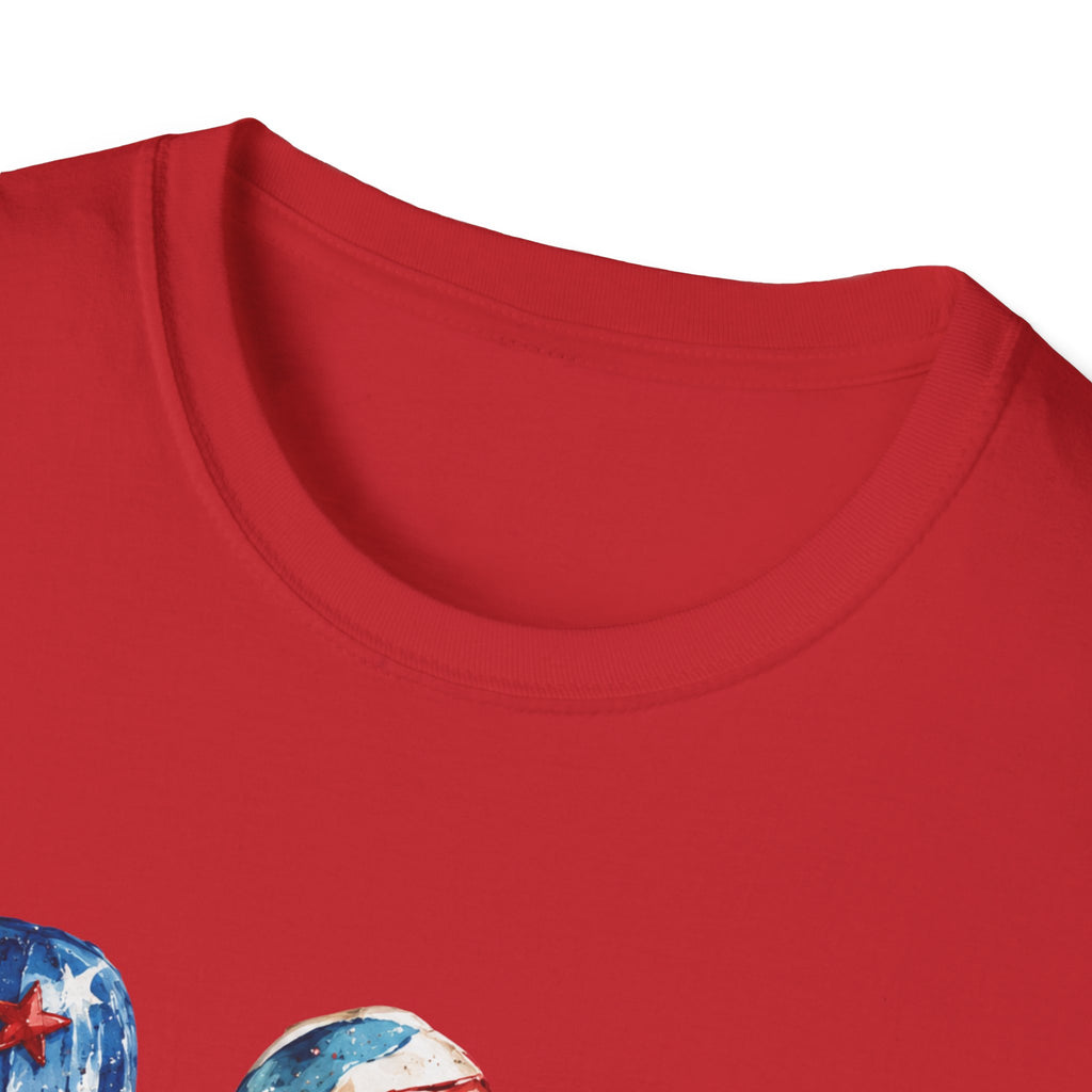 Patriotic Popsicle T-Shirt | Fourth Of July Watercolor Ice Pop Graphic Tee, Coquette Bow Summer Holiday Top