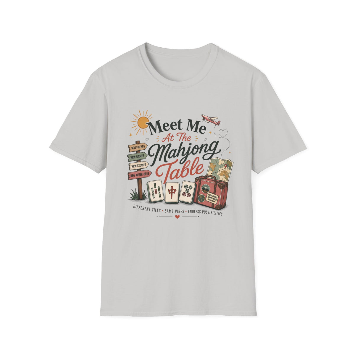 Meet Me at the Mahjong Table Vintage Travel T-Shirt