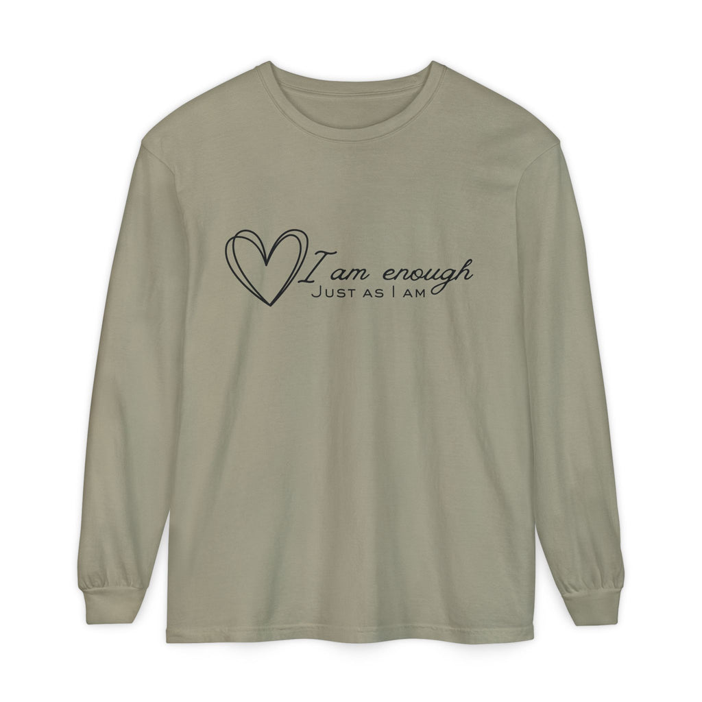 I Am Enough Heart Just As I Am  Long Sleeve T-Shirt