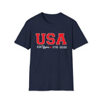 USA 250 Years Shirt 1776 2026, America 250th Anniversary T-Shirt, Varsity Style Patriotic Tee, Fourth of July Gift, Classic USA Bold Letter Shirt