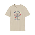 Be Kind Floral T-Shirt — Inspirational 'Be Kind Be You' Graphic Tee