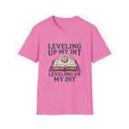 Leveling Up My INT T-Shirt — D20 Dice Gamer RPG Tee