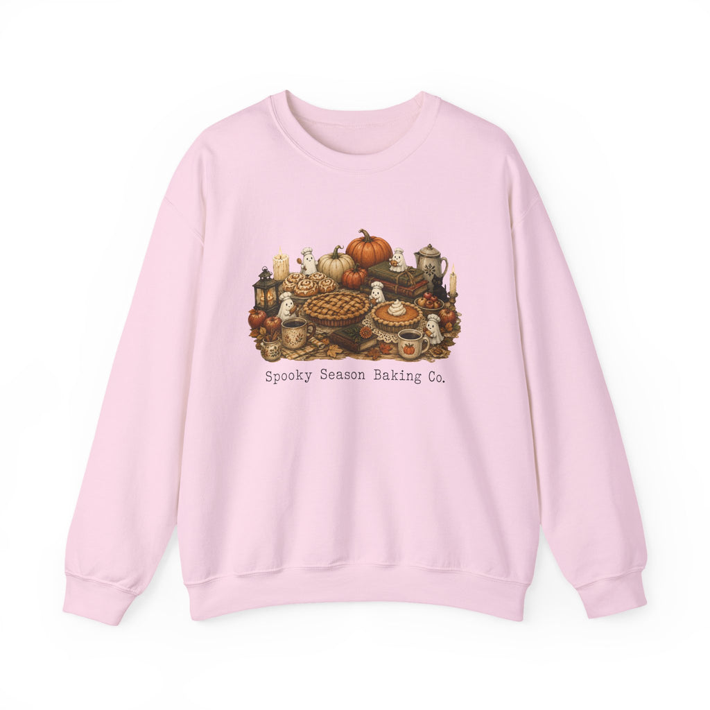 Spooky Season Autumn Baking Crew Cozy Fall Crewneck Sweatshirt