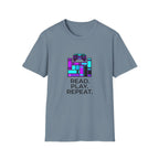 Gaming T-Shirt — Read. Play. Repeat. Retro Controller Graphic