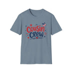 Patriotic Cousin Crew T-Shirt | American Flag Star Graphic Tee, Fourth Of July Family Matching Holiday Top
