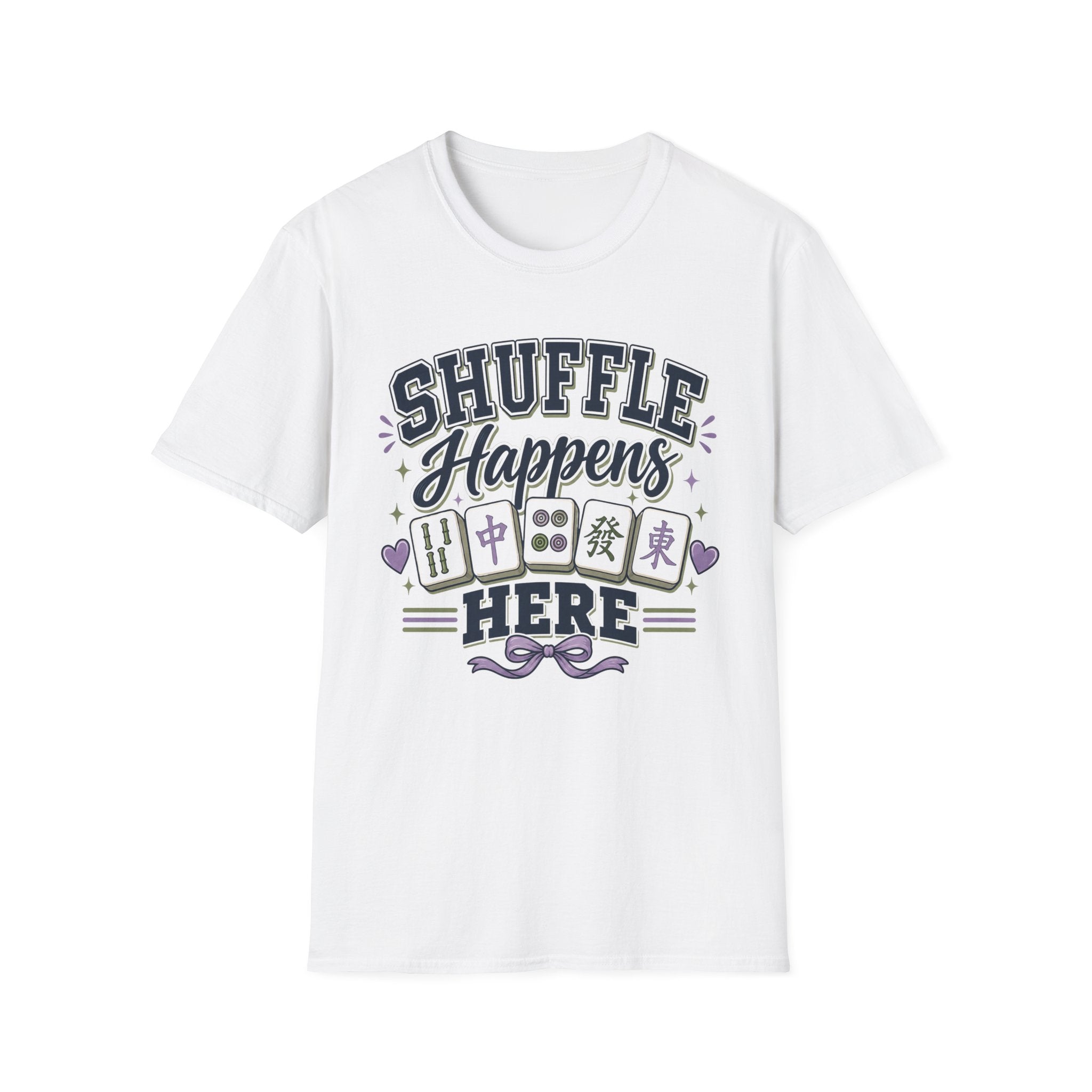 Shuffle Happens T-Shirt — Mahjong Player Tee