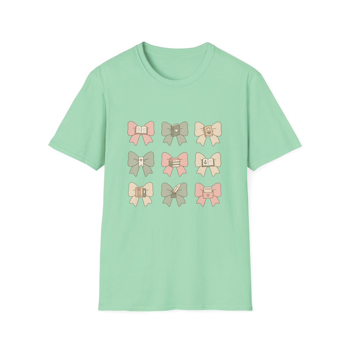 Bow Pattern T‑Shirt — Cute Pastel Bows Graphic Tee