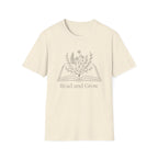 T-Shirt — Read and Grow Floral Book Illustration