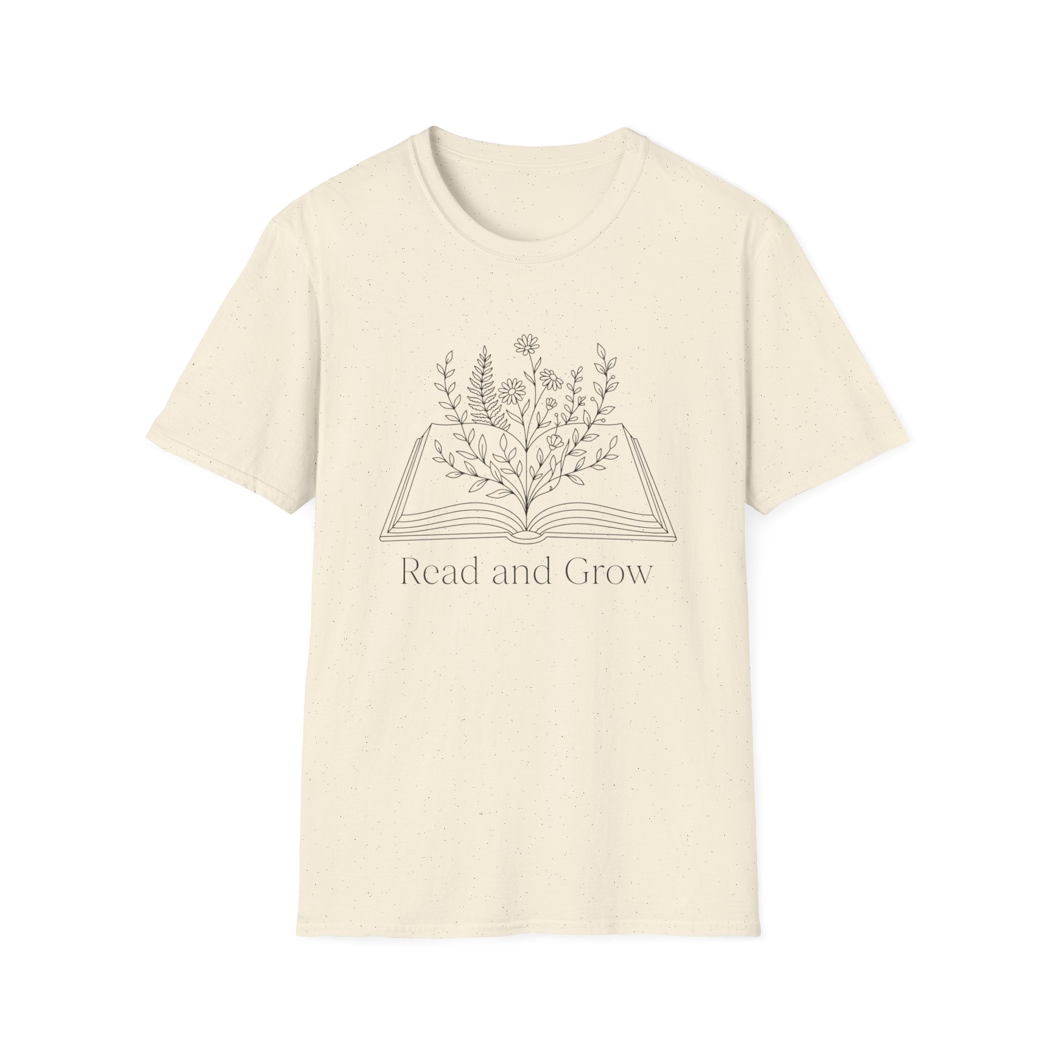 T-Shirt — Read and Grow Floral Book Illustration