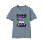 Reading Is My Buff T-Shirt — Gamer RPG Stat Bars Book Lover Tee